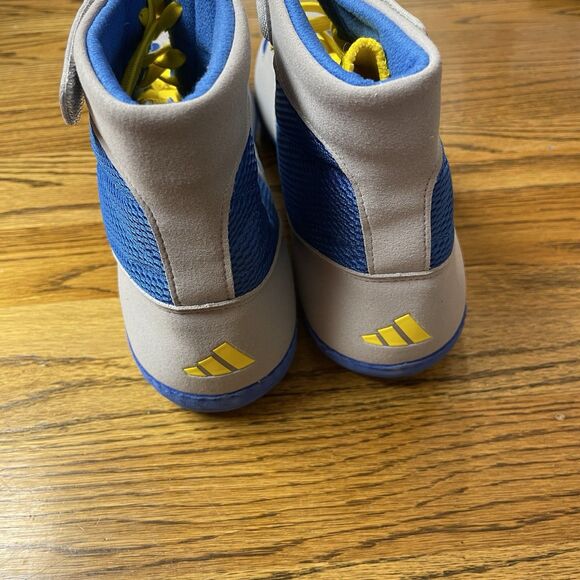 Adidas Combat Speed 4 Wrestling Shoes 2024 Men Size 15 Blue Gray Yellow NEW main image 3